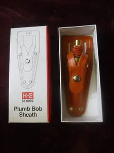 16oz K&E Plumb bob 830010 with K&E leather sheath in excellent condition unused - Picture 1 of 13