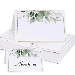 50pcs Place Cards for Table Setting Wedding Greenery Table Place Cards Green ... - Picture 1 of 6