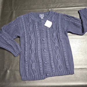NWT Eagles Eye Girls Navy Blue Cardigan Sweater Large 14 16 - Picture 1 of 4