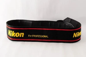 MINT Nikon Camera Strap For Professional Black Red Color Japan - Picture 1 of 16