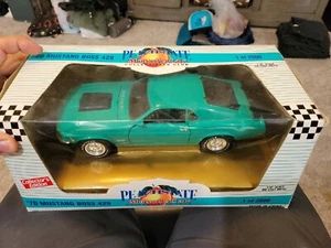 Ertl Peachstate Muscle Car 1970 '70 Mustang Boss 429 AQUA Green 1:18 w/ CIB - Picture 1 of 7