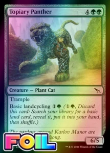 x1 Topiary Panther MKM MTG 179 FOIL COMMON M/NM 1x - Picture 1 of 1