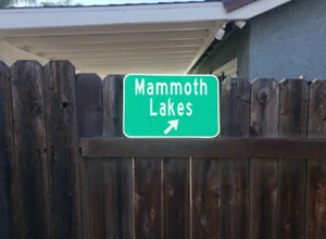 MAMMOTH LAKES, California Route Straßenschild 18"x12", Mammoth Mountain, - Bild 1 von 5