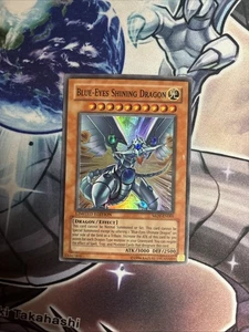 (AY) Yugioh Blue-Eyes Shining Dragon MOV-EN001 Super Rare Limited Edition LP - Picture 1 of 8
