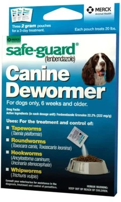 2 BOXES Safe-Guard MEDIUM Dewormer Canine Dogs Puppies Pet WORMER Merck 10/2026 - Image 1 of 4