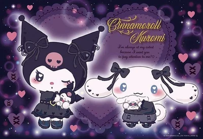 Rompecabezas Cinnamoroll Kuromi Lovely Friends 300 piezas 26x38 cm Foto 1 de 3