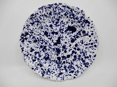 VIETRI AMALFITANA BLUE SPONGE SALAD PLATE - 8 1/2" 0710E