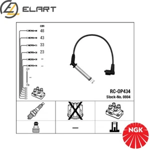 IGNITION CABLE KIT 0804 FOR OPEL ASTRA/Van/Hatchback/Convertible VECTRA COMBO - Picture 1 of 9