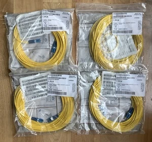 4 Pcs Corning Fiber Jumper Monomode LC/LC 50 Pieds 040402G5120050F - Photo 1/4