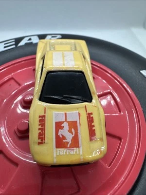 Ferrari Micro Mini Racers Cream Diecast Car 1:87 Scale Vintage 1986 Hot Wheels - Image 1 of 4