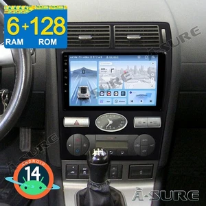 6+128GB Android 14 Autoradio Für Ford Mondeo 2004-2007 Manuelle AC Navi Carplay - Bild 1 von 12