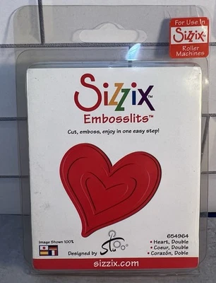Corazón Sizzix Embosslits, doble de Stu Kilgour #654964 Foto 1 de 2