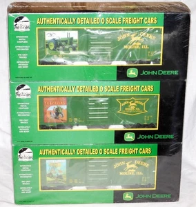 MTH 20-90130 John Deere 40' Boxcar Three Pack 1/48 scale  Premier O SEALED C-10 - Picture 1 of 7