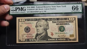Fr.2040-B* $10 2006 New York STAR FRN PMG GEM 66 EPQ - Picture 1 of 4