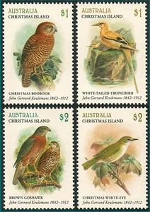 MINT 2018 CHRISTMAS ISLAND BIRD PAINTINGS STAMP SET - Bild 1 von 1
