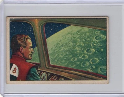 1951 Bowman Jets, Rockets & Spacemen # 13 VG Approaching the Moon - Image 1 of 2