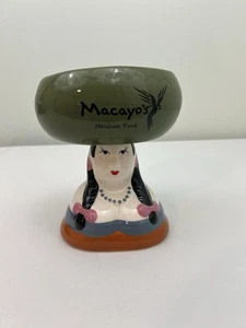 Macayo's Ristorante Messicano Margarita Ceramica Guacamole Piatto Tazza Ciotola Vintage - Foto 1 di 6