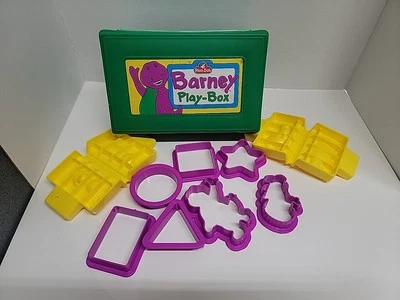 Juego Play-Doh de colección Barney Play-box 1993 7 moldes raro juego juguete Baby Bop Foto 1 de 4