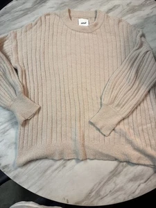 Aerie Sweater Cozy Size Small Peach Color Nylon/viscose - Picture 1 of 14