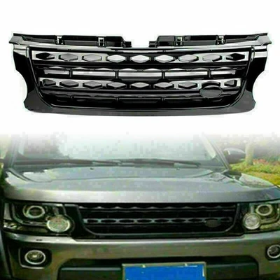 Front Upper Bumper Mesh Grille Grill For Land Rover LR4 2014-2016 LR057534 Black Foto 1 de 4