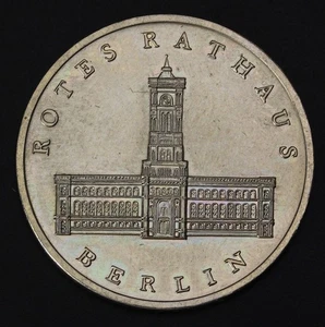 GERMANY (DDR) 5 Mark 1987 A - Copper/Zinc/Nickel - Berlin Red City Hall - 3514 - Picture 1 of 2