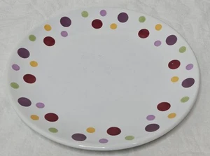 PAMPERED CHEF Simple Additions Dots Polka Dot 8.25 inch Salad Plate Retired - Picture 1 of 3
