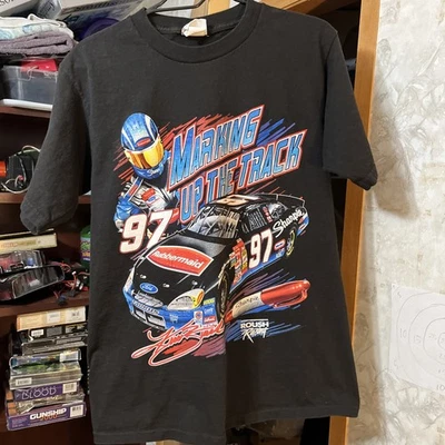 Camiseta de Colección NASCAR Para Hombres M 2 Caras Kurt Busch #97 Rubbermaid Sharpie Gráfico Foto 1 de 4