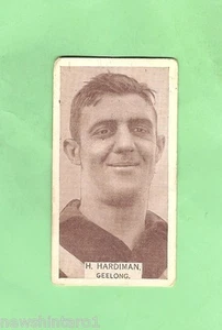 1933 WILLS CIGARETTE  CARD  #54. H. HARDIMAN, GEELONG - Picture 1 of 2