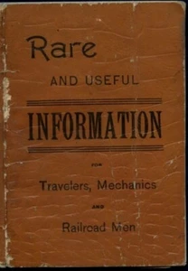 TRAVELERS MECHANICS RAILROAD MEN RARE USEFUL INFORMATION 1892 BLAKE HARDWARE CO - Picture 1 of 5