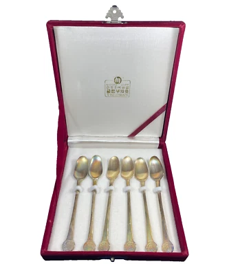 EHWA University 이화여자대학교 Silver Spoon Set Gift South Korea Sterling 70% Vintage - Image 1 of 4