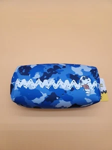 New 2024 MYTAGALONGS Blue Camo Peanuts Snoopy Pencil Case-NWT - Picture 1 of 6