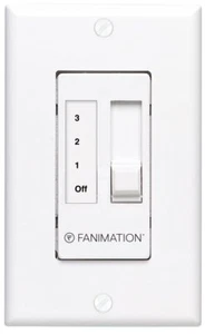 Fanimation CW7WH Ceiling Wall Control, Light for Use with Multiple Fans, White - Picture 1 of 1