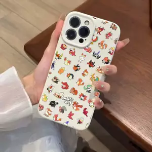 Pokemon for Iphone plus Liquid Silicone Velvet All-Inclusive Soft Phone Case - Picture 1 of 54