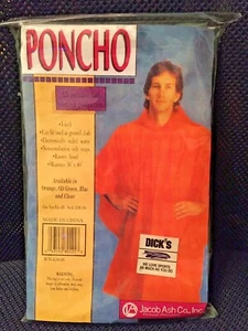 Neue Jacob Ash Co. REGENPONCHO 50" x 80" OD grün wasserdicht Einheitsgröße - Bild 1 von 6