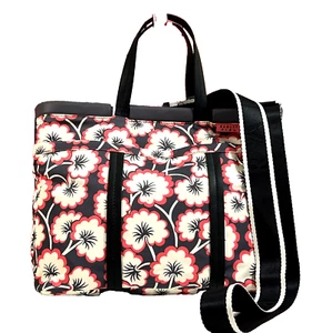 Radley Cross Body Bag Shoulder Bag or Grab Bag FLEX Coral Floral Fabric RRP 139 - Picture 1 of 8