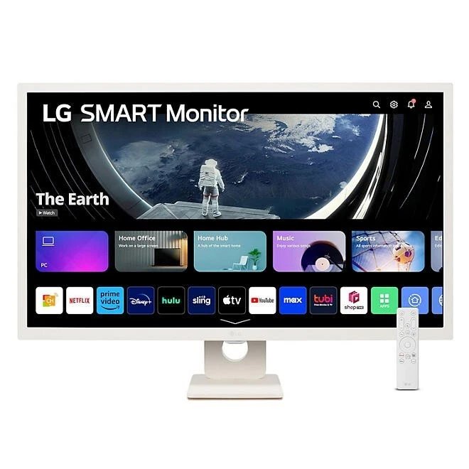 LG 32" MyView Smart Monitor Full HD (1920 x 1080) IPS Display  (32SR53FS-W)™ - Image 1 of 4