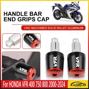 For HONDA VFR 400 750 800 2000-2024 Handlebar Plug Slider Bar End Grip Caps NEW - Picture 1 of 21