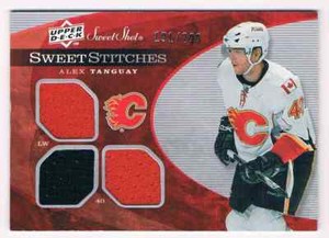 2007-08 SWEET SHOT SWEET STITCHES ALEX TANGUAY TRIPLE JERSEYS 2 COLORS 191/299