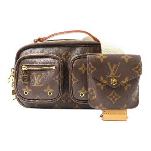 LOUIS VUITTON（LV） Borsa a tracolla Louis Vuitton LV GHW Utility 2 vie borsa a mano M80446 monogramma marrone