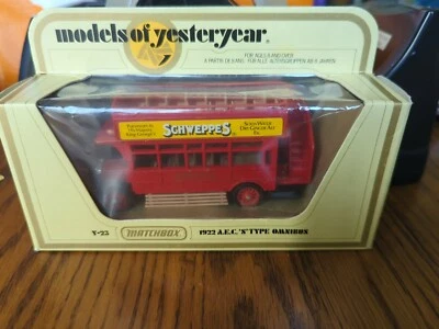 Vintage 1976 Matchbox Models of Yesteryear 1922 A.E.C. S Type Omnibus Bus New - Image 1 of 4
