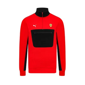 2024 Ferrari F1 Men's 1/4 Zip Red Sweatshirt (XXL) - Picture 1 of 11