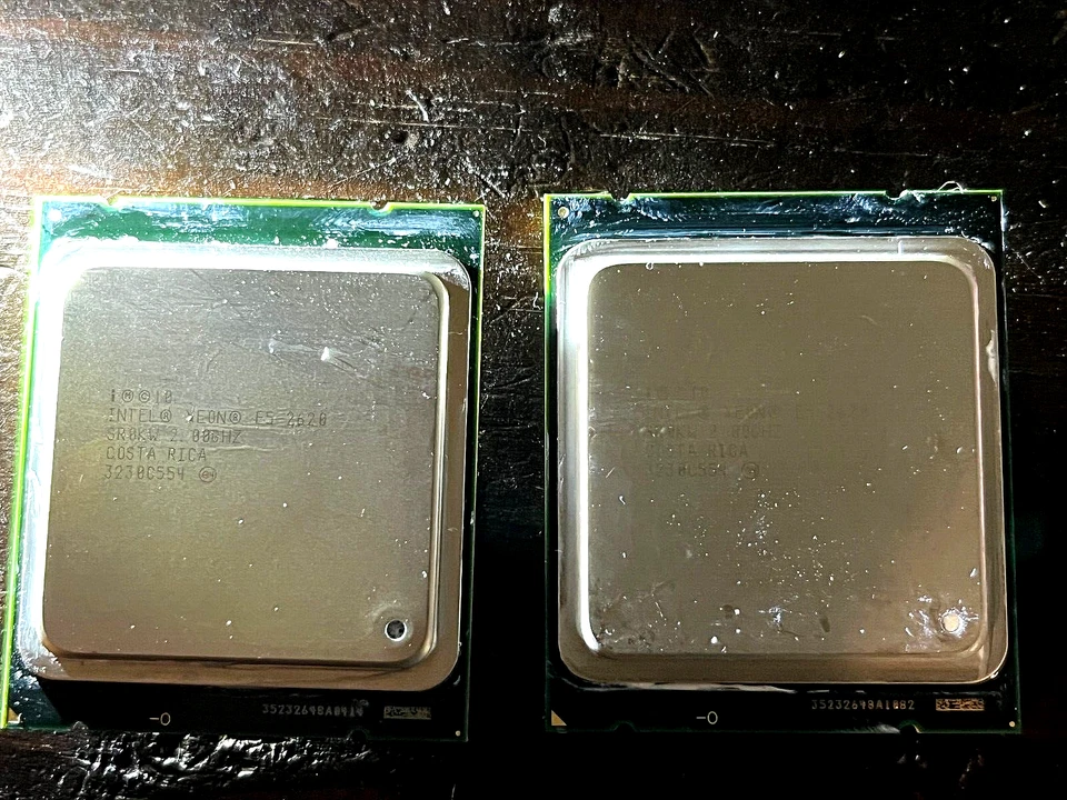 MATCHING PAIR of Intel Xeon E5-2620 6-Core 2.0GHz Processors – Used & Tested - Image 1 of 1