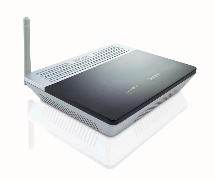 Philips Router WLAN Wireless Modem ADSL2+ 54 Mbps 802.11b/g WPA, WPA2, WEP  - Bild 1 von 1