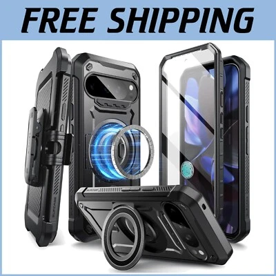 MagSafe Compatible Pixel 9 Pro XL Case with Built-in Screen Protector & Clip - Image 1 of 4