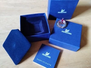 Swarovski Birthday Crystal Cake Rhodium Tray Retired Figure Original Box COA - Picture 1 of 8