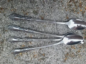 Vintage Wm A Rogers Deluxe Eisteelöffel Besteck Menge 4 Oneida Huntington - Bild 1 von 13