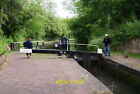 Photo 12x8 Barge waiting to enter Lock 21 of the Birmingham Canal Claregat c2011