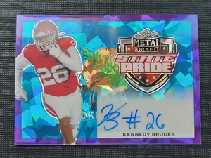 Kennedy Brooks 2022 Leaf Metal Draft State Pride Autograph 9/15 SP-KB1 - Picture 1 of 10