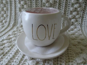 JUEGO DE TAZA DE AMOR Y PLATILLO RAE DUNN de Magenta té interior rosa - Imagen 1 de 3