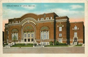 Postal Moolah Temple St Louis Missouri MO pm 1937 - Imagen 1 de 2